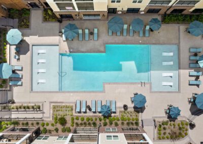 Aerial View Of Swimming Pool